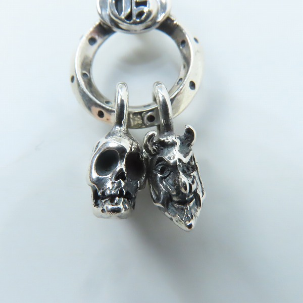 実際に弊社で買取させて頂いた(2)GANGSTERVILLE×Galcia/ギャングスタービル×ガルシア スカル＆デビル ペンダントトップの画像 5枚目