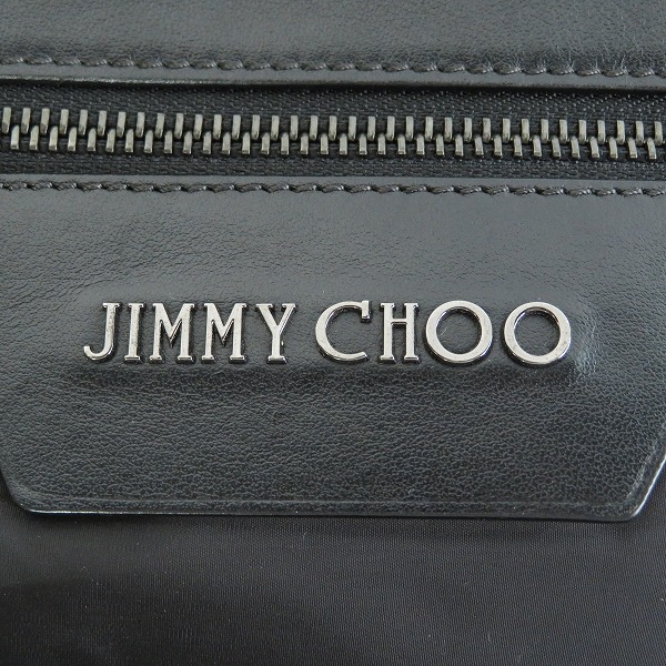 実際に弊社で買取させて頂いたJIMMY CHOO/ジミーチュウ DERRY/デリー ボディバッグ レザー ナイロンの画像 4枚目