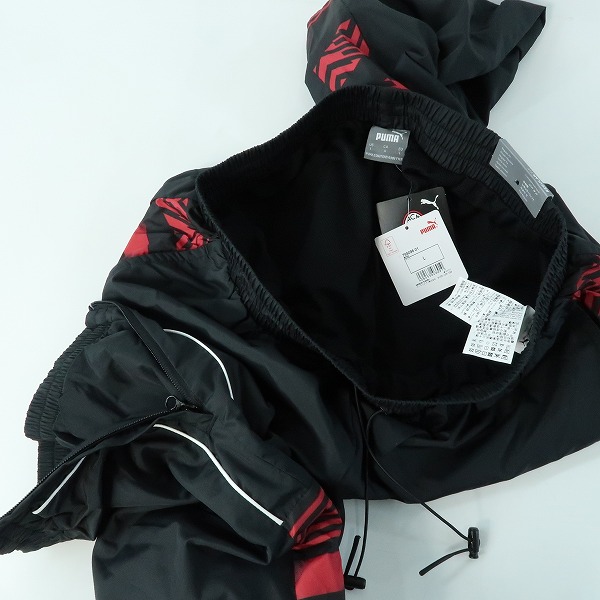 実際に弊社で買取させて頂いた【未使用】PUMA/プーマ ACミラン 21/22 FTBLHERITAGE トラックパンツ 765096-01/Lの画像 5枚目