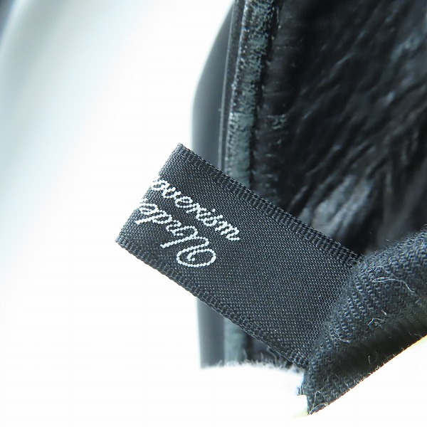 実際に弊社で買取させて頂いたUNDERCOVER/アンダーカバー 09AW EARMUFF MANIAC期 スタッズ装飾 襟付きシングルライダース ジャケット C4211/1の画像 4枚目