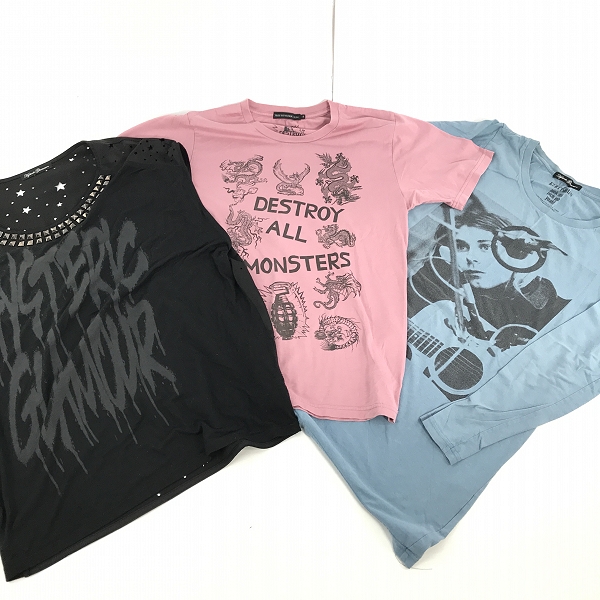 実際に弊社で買取させて頂いた【おまとめ】HYSTERIC GLAMOUR/ヒステリックグラマー Kurt Cobain/Destroy All Monsters 等 プリントTシャツ/カットソーの画像 1枚目