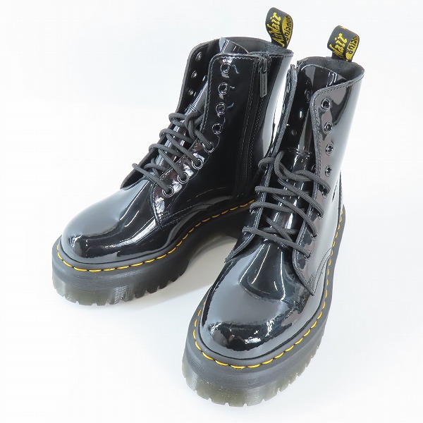 実際に弊社で買取させて頂いたDr.Martens/ドクターマーチン JADON PATENT 8ホール/厚底/サイドジップ/エナメル ブーツ UK5