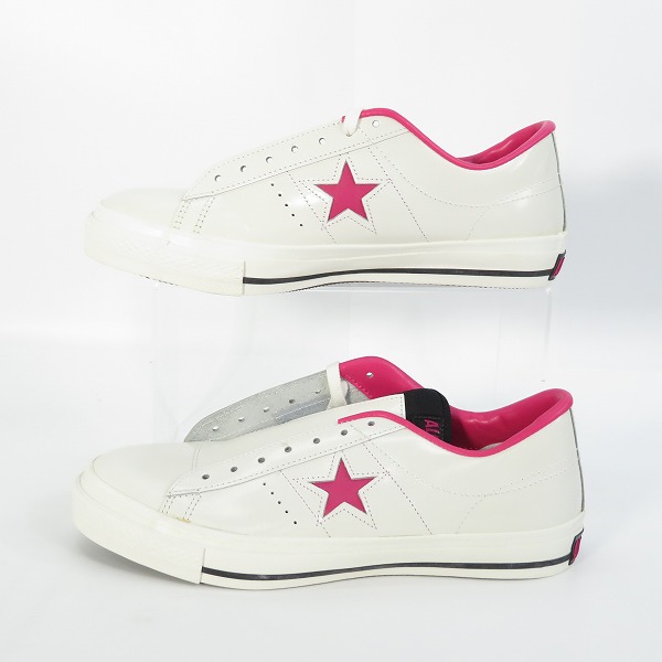 実際に弊社で買取させて頂いたCONVERSE/コンバース ONE STAR OX ワンスター WHT/PK 9.5の画像 3枚目