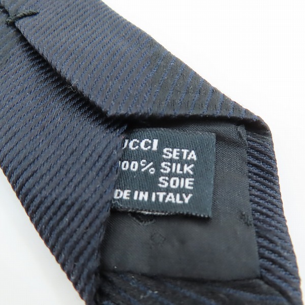 実際に弊社で買取させて頂いたGUCCI/グッチ GGロゴ シルク100％ ネクタイの画像 4枚目