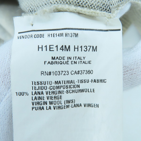 実際に弊社で買取させて頂いたEMPORIO ARMANI/エンポリオ アルマーニ ペイントスケッチ模様/総柄 ウールカーディガン H1E14M H137M/48の画像 3枚目