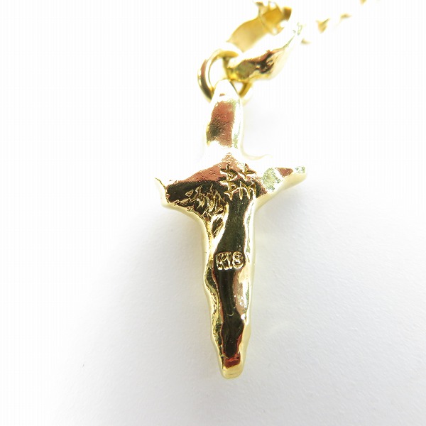 実際に弊社で買取させて頂いたBloody Mary/ブラッディマリー K18 ステールラペンダント/クロストップ/ハーフラウンド チェーンネックレスの画像 3枚目