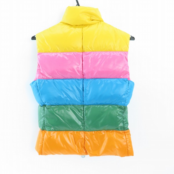 実際に弊社で買取させて頂いたMONCLER/モンクレール マルチカラー ダウンベスト  Z6H0189/48308/size 0の画像 1枚目