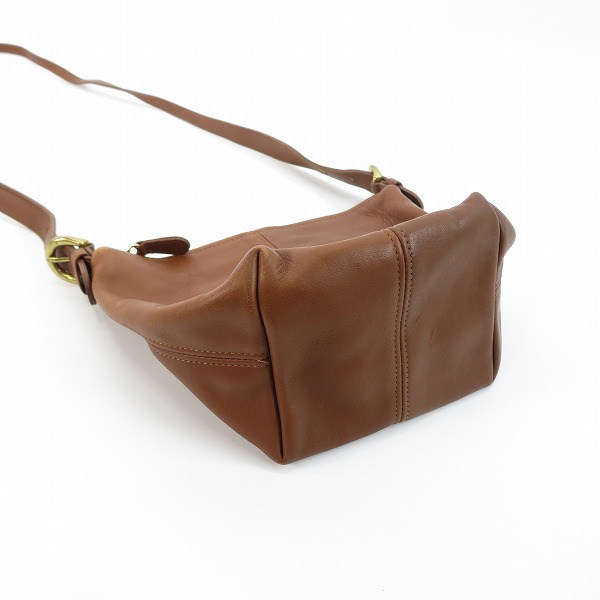 実際に弊社で買取させて頂いたCOACH/コーチ オールドコーチ カウハイドレザー ミニショルダーバッグ 4130の画像 3枚目