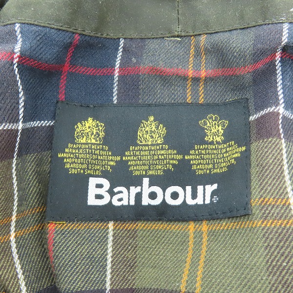 実際に弊社で買取させて頂いたBarbour/バブアー Classic Sylkoil Hood/クラシックシルコイルフード MHO0003OL71の画像 6枚目