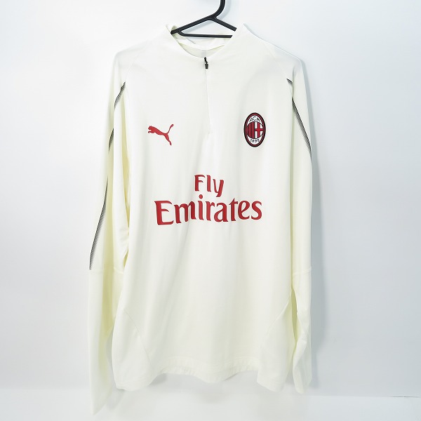 実際に弊社で買取させて頂いたPUMA/プーマ ACミラン fly emirates/エミレーツ ジャージ/トレーニングウェア アイボリー/L