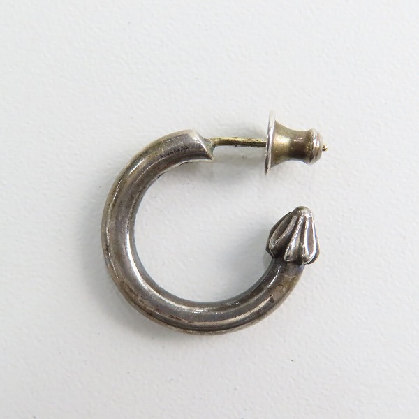 実際に弊社で買取させて頂いたCHROME HEARTS/クロムハーツ プレーンフープピアスの画像 1枚目