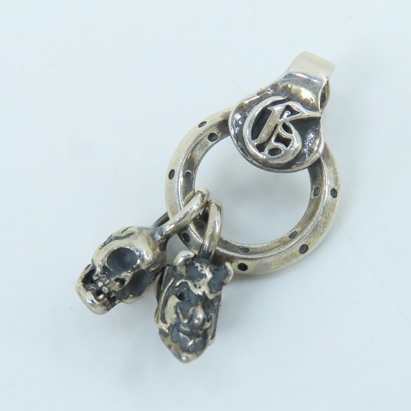 実際に弊社で買取させて頂いた(3)GANGSTERVILLE×Galcia/ギャングスタービル×ガルシア スカル＆デビル ペンダントトップ