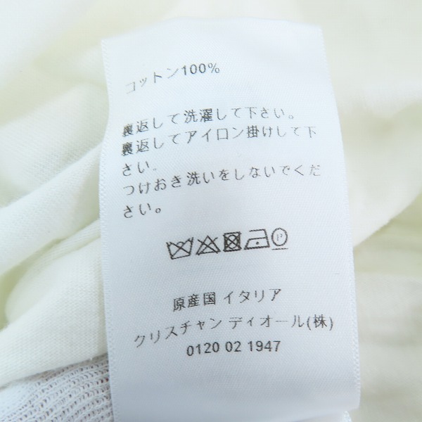 実際に弊社で買取させて頂いた【JPタグ】Christian Dior/クリスチャン ディオール ロゴ Tシャツ 143T04A4043/Lの画像 4枚目