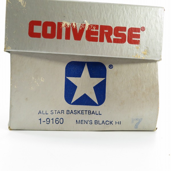 実際に弊社で買取させて頂いたCONVERSE/コンバース ビンテージ  USA製  80's オールスターハイ バスケットボール ブラック 1-9160/7の画像 9枚目