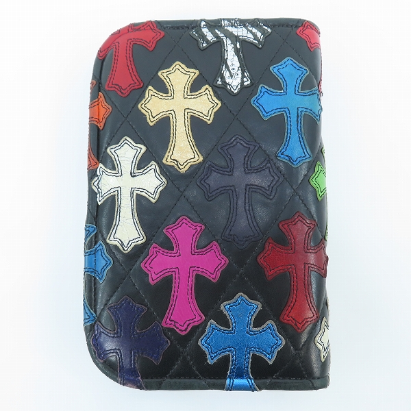 実際に弊社で買取させて頂いた【海外インボイス】CHROME HEARTS/クロムハーツ ZIP ORGNRG QLTCEM/オーガナイザー マルチクロスパッチキルティング財布の画像 1枚目