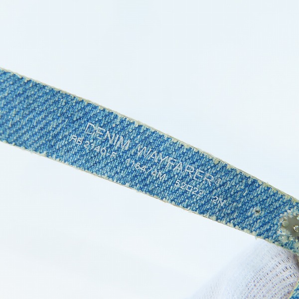 実際に弊社で買取させて頂いたRayｰBan/レイバン DENIM WAYFARER デニム サングラス RB-2140F 1164/4Mの画像 6枚目