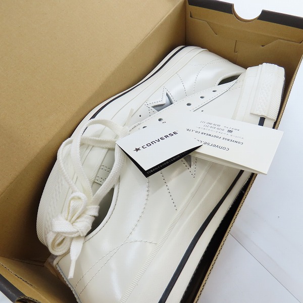 実際に弊社で買取させて頂いた【未使用】CONVERSE/コンバースONE STAR OX WHT/SLV/9.5の画像 8枚目