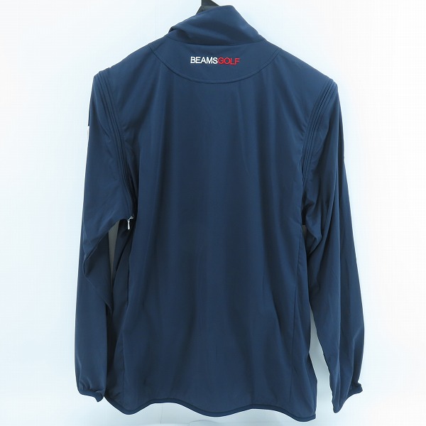 実際に弊社で買取させて頂いた【未使用】BEAMS GOLF/ビームスゴルフ ORANGE LABEL/スターフラッグロゴツアーエアシャットブルゾン 82-18-0223-444/Lの画像 1枚目