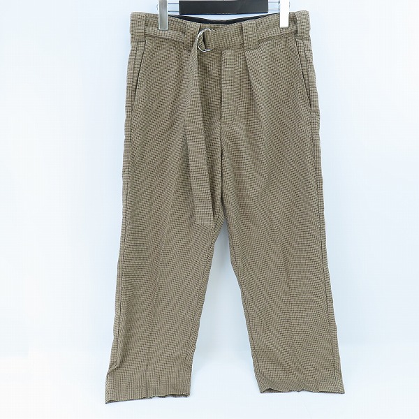 実際に弊社で買取させて頂いたnano universe×DICKIES/ナノユニバース×ディッキーズ ハウンドトゥースベルテッド1タックパンツ 183M40NU02/M