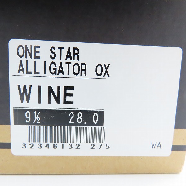 実際に弊社で買取させて頂いた【未使用】CONVERSE/コンバース ONE STAR ALLIGATOR OX コンバース ワンスター/日本製/9.5の画像 8枚目