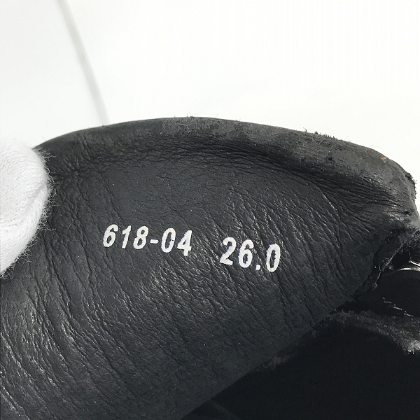 実際に弊社で買取させて頂いたISAMUKATAYAMA BACKLASH/バックラッシュ TRINITY ステアーヌバック レザー スニーカー 618-04  26.0の画像 5枚目