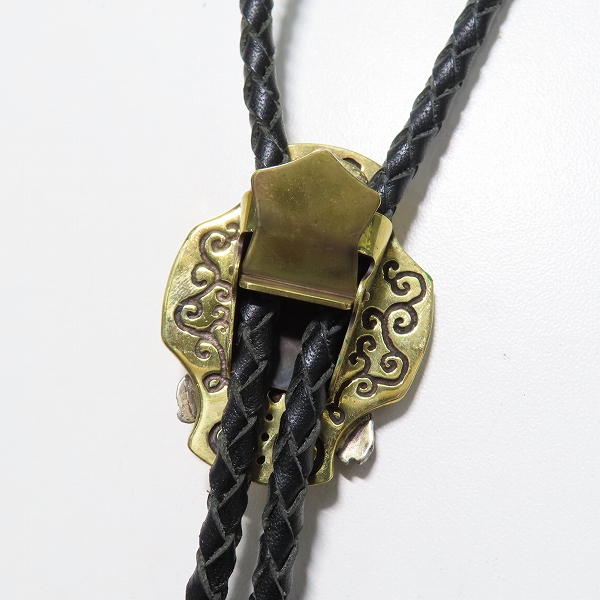 実際に弊社で買取させて頂いた(1)GANGSTERVILLE×Galcia/ギャングスタービル×ガルシア スカル ボロタイ シルバー×真鍮の画像 3枚目