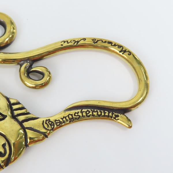 実際に弊社で買取させて頂いた（1）GANGSTERVILLE/ギャングスタービル × galcia/ガルシア スワローキーホルダー ブラスの画像 4枚目