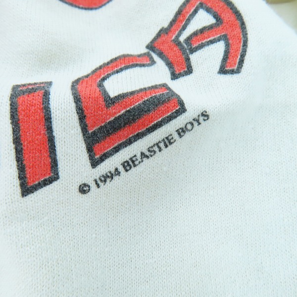 実際に弊社で買取させて頂いたBEASTIE BOYS/ビースティーボーイズ 90s ヴィンテージ Tシャツ/XLの画像 4枚目