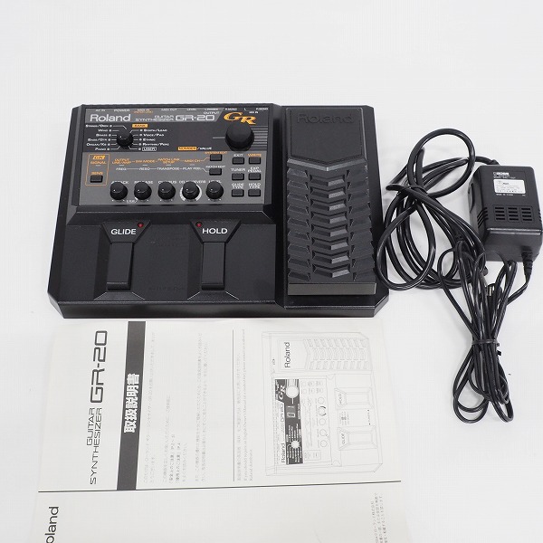 実際に弊社で買取させて頂いたRoland/ローランド GR-20 ギター シンセサイザー エフェクター 電源アダプター付【通電確認済】