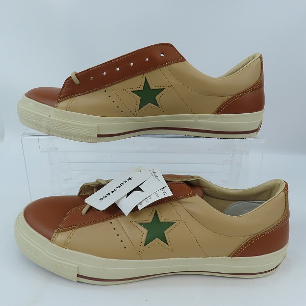 実際に弊社で買取させて頂いた【未使用】CONVERSE/コンバース ONE STAR REFIN OX ワンスター /BEIGE/BRW/GRN/9.5の画像 3枚目