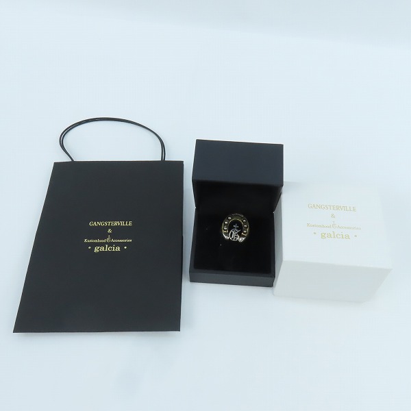 実際に弊社で買取させて頂いたGangsterville×galcia/ギャングスタービル×ガルシア Horse Shoe Trademark Ring/ホースシューリング/22.5号の画像 7枚目