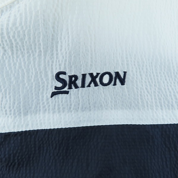 実際に弊社で買取させて頂いたSRIXON/スリクソン バイカラー フルジップ ウインドジャケット RGMPJK04 Mの画像 3枚目