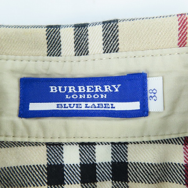 実際に弊社で買取させて頂いたBURBERRY BLUE LABEL/バーバリーブルーレーベル  ノバチェック ロング ワンピース/38の画像 2枚目