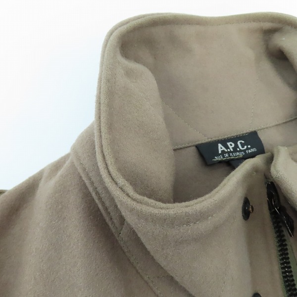 実際に弊社で買取させて頂いたA.P.C/アーペーセー フランス製 ウールジャケット/コート/1の画像 6枚目