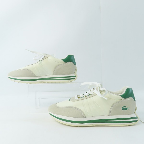 実際に弊社で買取させて頂いたLACOSTE/ラコステ ローカットスニーカー 43SMA0065082/US8.5の画像 3枚目