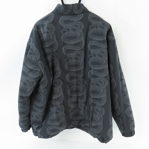 実際に弊社で買取させて頂いたHYSTERIC GLAMOUR/ヒステリックグラマー 23AW SNAKE LOOP柄スタンドカラージャケット 02233AB14 L の画像 1枚目