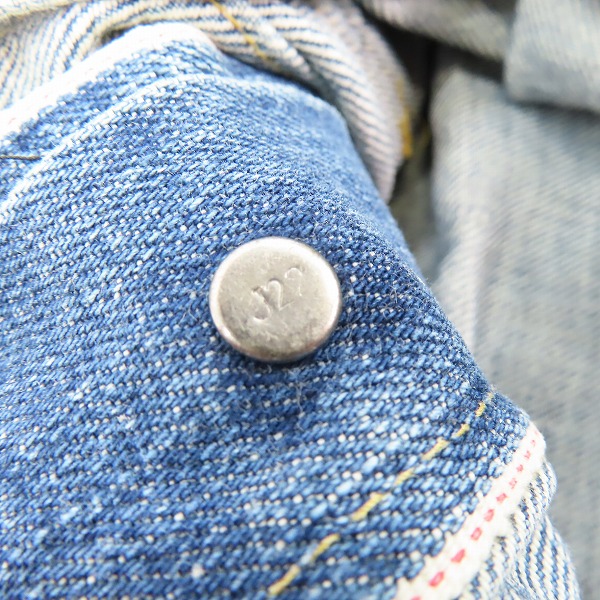 実際に弊社で買取させて頂いたLEVI’S/リーバイス 71507XX/J22刻印 日本製 デニムジャケット Gジャン/38の画像 4枚目