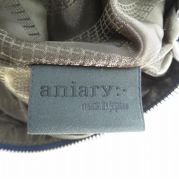 実際に弊社で買取させて頂いたaniary/アニアリ 裏地迷彩柄 レザー ショルダーバッグ の画像 5枚目