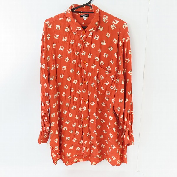 実際に弊社で買取させて頂いたGIORGIO ARMANI/ジョルジオアルマーニ 総柄 長袖シャツ 15-3/4 40