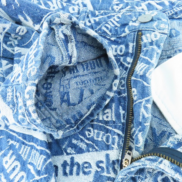 実際に弊社で買取させて頂いたHYSTERIC GLAMOUR/ヒステリックグラマー 総柄 デニムパンツ 0219AP15/32の画像 5枚目