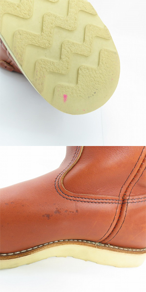 実際に弊社で買取させて頂いたRED WING/レッドウィング ペコス ブーツ/ワークブーツ 08866-1/9Eの画像 7枚目