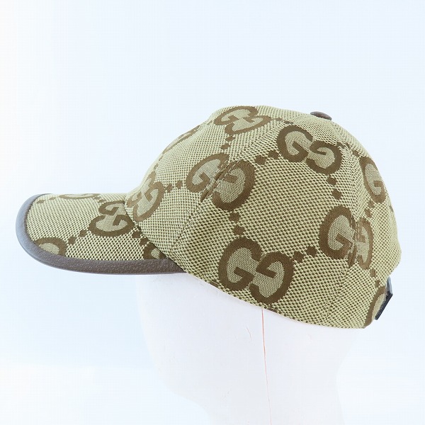 実際に弊社で買取させて頂いた【JPタグ】GUCCI/グッチ GGスプリームキャンバス ベースボールキャップ 681264-3HAGJ M/57cmの画像 2枚目