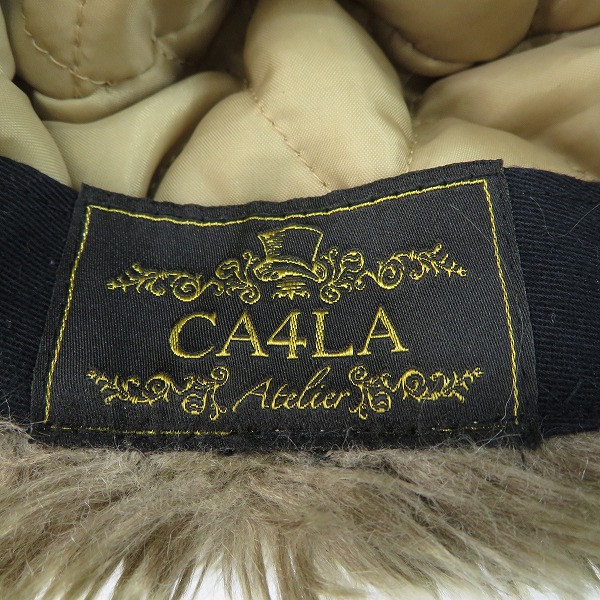 実際に弊社で買取させて頂いたCA4LA//カシラ フェイクファー FLIGHT CAP/フライト キャップの画像 6枚目