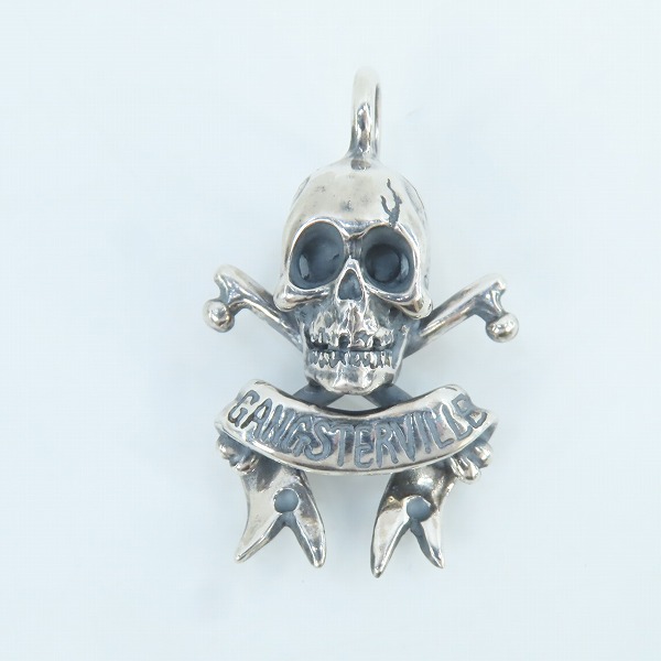実際に弊社で買取させて頂いたGANGSTERVILLE×Galcia/ギャングスタービル×ガルシア SKULL/スカル ペンダントトップの画像 1枚目