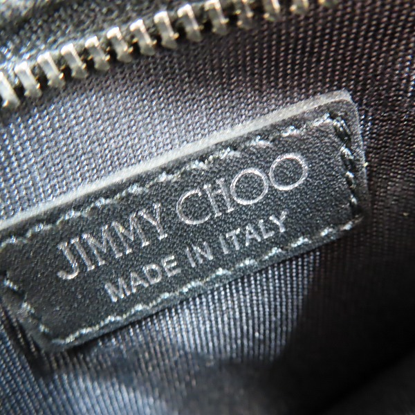 実際に弊社で買取させて頂いたJIMMY CHOO/ジミーチュウ SKYLER LEATHER WITH STARS スター スタッズ ポーチ J000060747001の画像 4枚目