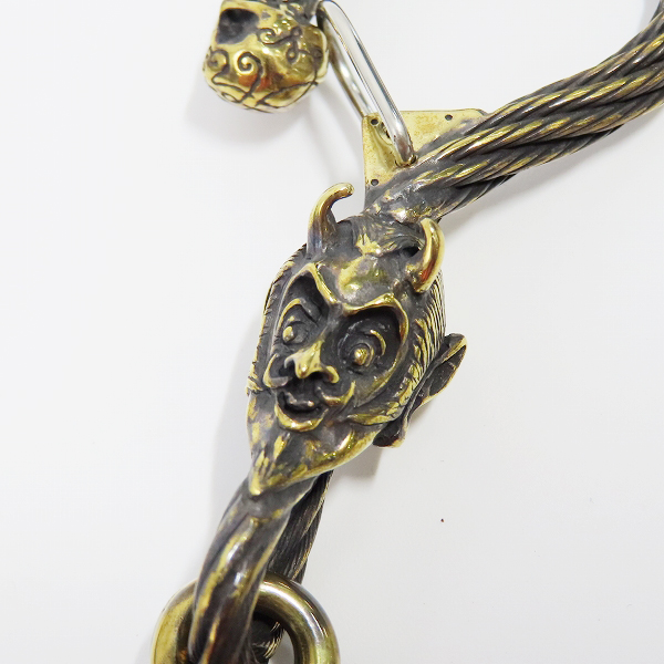 実際に弊社で買取させて頂いた（1）Gangsterville×galcia/ギャングスタービル×ガルシア キーホルダー DEVIL/デビル ブラス 真鍮 キーフック 15cmの画像 5枚目