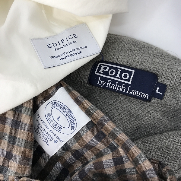 実際に弊社で買取させて頂いた【おまとめ】ラルフローレン/ブルックスブラザーズ/エディフィス 等 ジャケット/長袖シャツ/半袖シャツ 他の画像 1枚目