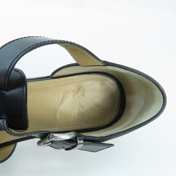 実際に弊社で買取させて頂いたPARABOOT/パラブーツ FERRET/フェレット レザー グルカサンダル ブラック/8の画像 4枚目