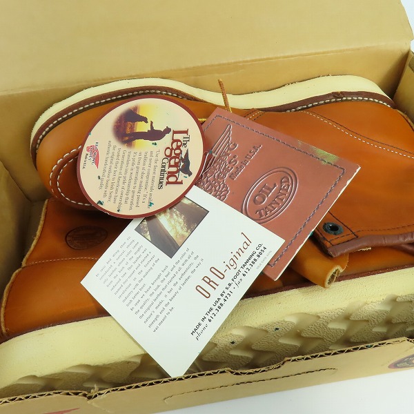 実際に弊社で買取させて頂いたRED WING/レッドウィング 犬刻印 アイリッシュセッター ブーツ 875/9.5Eの画像 8枚目