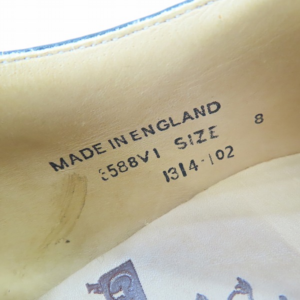 実際に弊社で買取させて頂いたGEORGE COX/ジョージコックス イングランド製 GIBSON/ギブソン ラバーソール シューズ レザー 3588 8の画像 5枚目